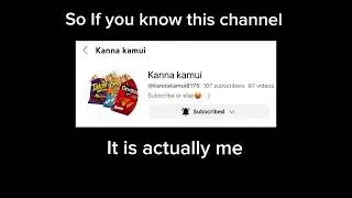 Don’t subscribe to this other channel it’s my sisters channel now