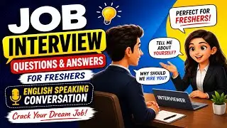Job Interview Questions and Answers for Freshers - English Speaking Conversation