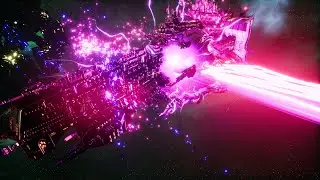 Skalgrim Mod - Adeptus Mechanicus vs Chaos - Massive Battle - Battlefleet Gothic Armada 2