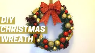 DIY Christmas Wreath | Under $10! | Dollar Tree DIY