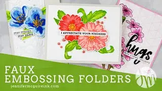 Faux Embossing Folders (Using Die Cuts)