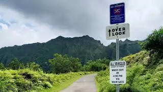 Kilonani Mauka overlook, Hoomaluhia Botanical Garden, Oahu, Hawaii