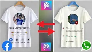 Facebook And WhatsApp T shirt Photo Edit Tutorial // Hafiz Production
