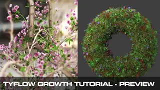 Tyflow - Growth Tutorial Preview + Project files