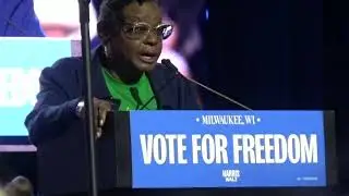 Rep. Gwen Moore Campaign Speech in West Allis [November 4th, 2024]