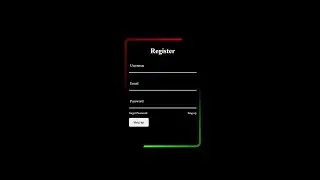 Animated Registration Form using HTML & CSS