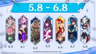 UPDATED! 5.8 TO 6.8 BANNERS! Columbina, Alice, Varka, Durin, Nicole - Genshin Impact