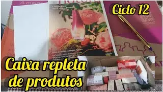 CICLO 12! Caixa recheado de produtos Natura