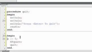 Free Pascal Program Tutorial 15 - Procedures - Lazarus