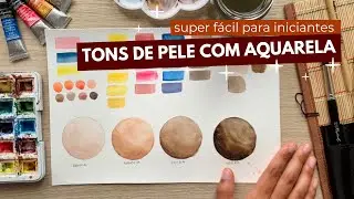 COMO CRIAR TONS DE PELE COM AQUARELA | fácil para inciantes