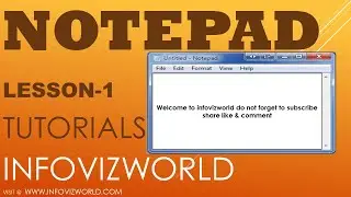 NOTEPAD TUTORIAL |  LEARN NOTEPAD | NOTEPAD COMPLETE TUTORIAL