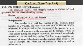 On Error Goto