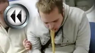 guy vomiting [reverse]