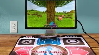 Minecraft But My Controller Is A Dance Mat...