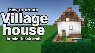 Mini block craft village house design 