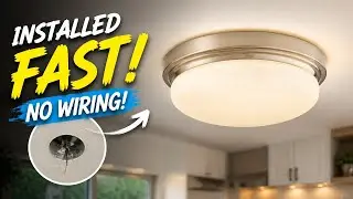 How to install new kitchen light without electrical connection in center Energy Star rated