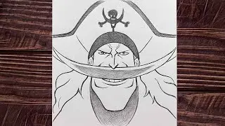 How to draw Edward Newgate - [One Piece] | Easy anime sketch | Easy to draw for beginners