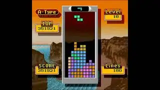 Super Tetris 2 + Bombliss (SNES) - Going beyond 999 lines in A-Type