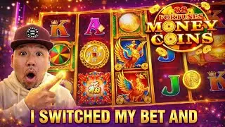 I Bet $5.88 and got a Huge Wheel Bonus on 88 Fortunes Money Coins