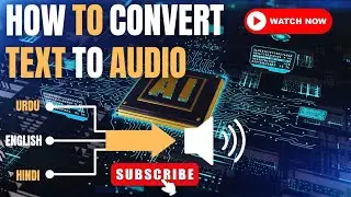 how to convert text to audio / Urdu text to audio