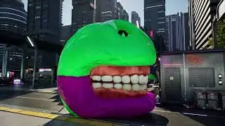 Spiderman Pacman Hulk Pacman vs Among Us | Giggle on the HUNT