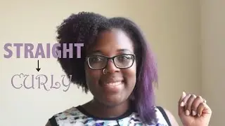 Straight to Curly: Watch My Curls Come Back! No Heat Damage!