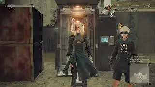 NieR: Automata (4) Лагерь сопротивления. Пустыня. Салочки с роботом Босс: Голый андроид