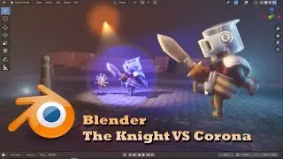 The Knight Vs Corona Virus  in Blender ( EEVEE )