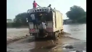 Lorry swept away in floods in turkana