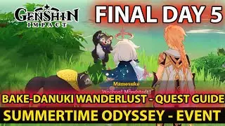 Genshin Impact - How To Complete (Bake-Danuki Wanderlust Part 1 & 2) Quest Event Full Guide