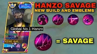 WTF DAMAGE??!! 😱HANZO AUTO ONESHOT BUILD AND EMBLEMS 2023 ( Auto Savage Hanzo)