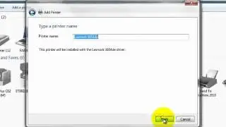 Windows 7 Install of Lexmark Network Printer