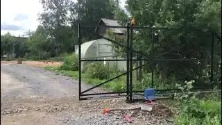 Ворота откатные с автоматикой Кинг Забор
