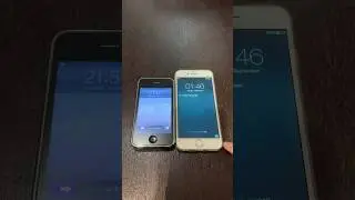 iPhone 3GS on iOS 6 vs iPhone 6 on iOS 8 boot up test #shorts #iphone3gs #ios6 #iphone6 #ios8