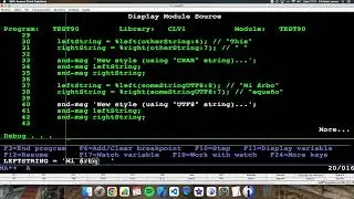 Coding in RPG (IBM i/AS400). Using %RIGHT and %LEFT