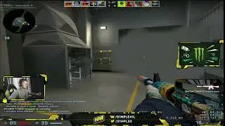 s1mple shows how to knife guy in vents - csgo best moments / old clip