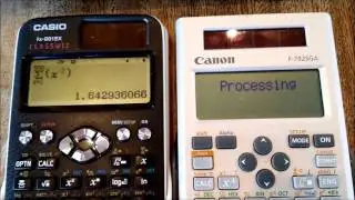 Speed Test:  Casio fx-991EX Classwiz vs Canon F-792SGA