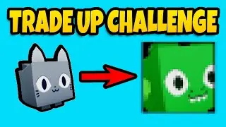 Pet Sim 99 Trade Up Challenge Cat To EXCLUSIVE! (1k Subs Special)