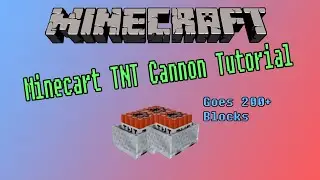 Minecraft 1.8+ - Minecart TNT Cannon Tutorial (No Commentary)