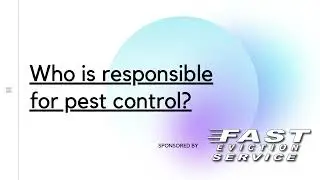 Who is responsible for pest control in rental property in California?