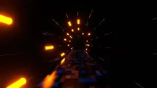 Orange and Blue Fast Fantasy Strobe Road Background VJ Loops in 4K