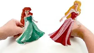 SO FUNNY!  AURORA AND ARIEL Paper Doll Craft For Kids 💕 For Kids 💕 Superhero Babies