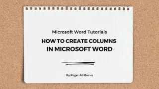 How to Create Columns in Microsoft Word