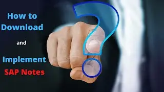 SNOTE - How to Download and Implement SAP Notes in SAP ABAP System - Urdu / Hindi 
