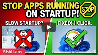 Stop Applications Launching Automatically on Windows Startup
