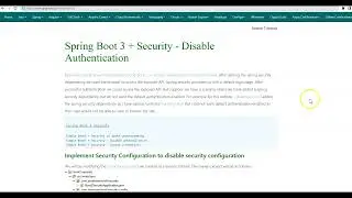 Spring Boot 3 + Spring Security 6 - Disable Authentication