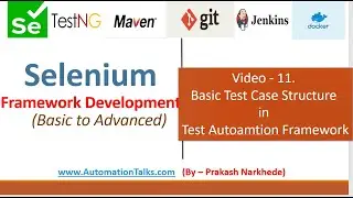 Selenium Framework - Basic- 11. Create basic test case structure