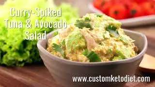 #Shorts - Keto Curry Spiked Tuna and Avocado Salad