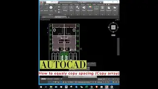 How to equaly spacing copy in AutoCad (Copy array)