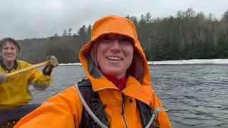Crossing the Kennebec River: Appalachian trail
